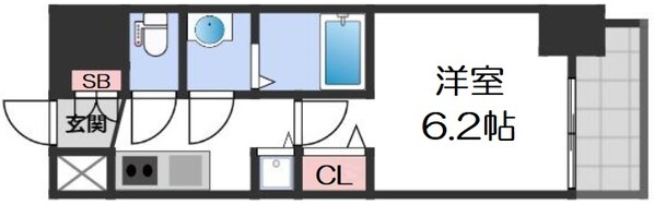 レオンコンフォート上本町カレントの物件間取画像